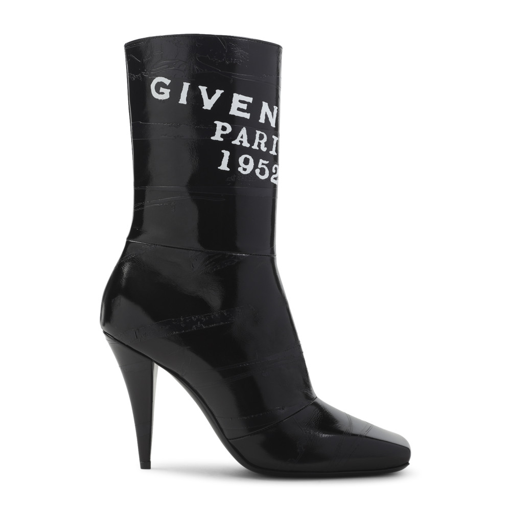 Givenchy Sliced Square 95 Ankle Boots In Black