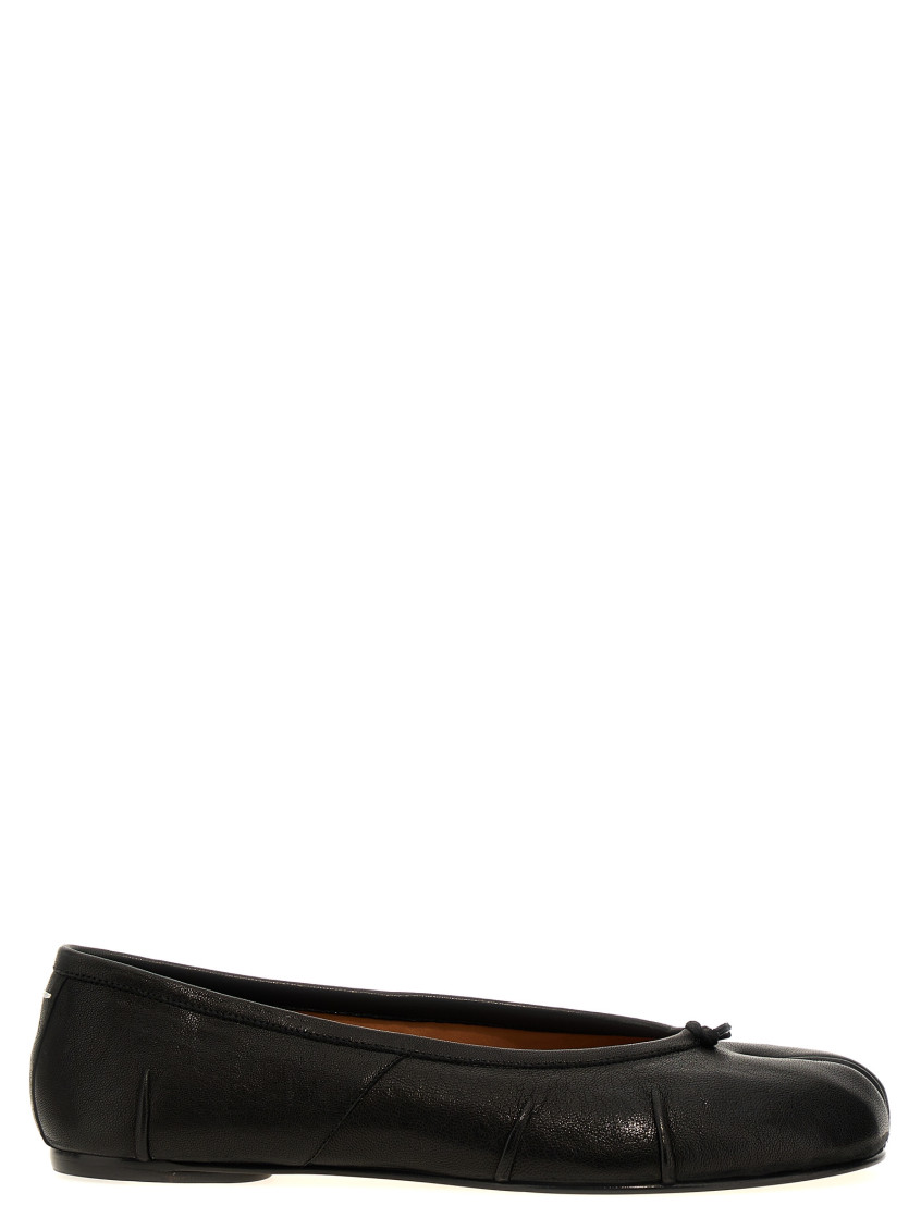 Shop Maison Margiela Black Tabi Ballet Flats