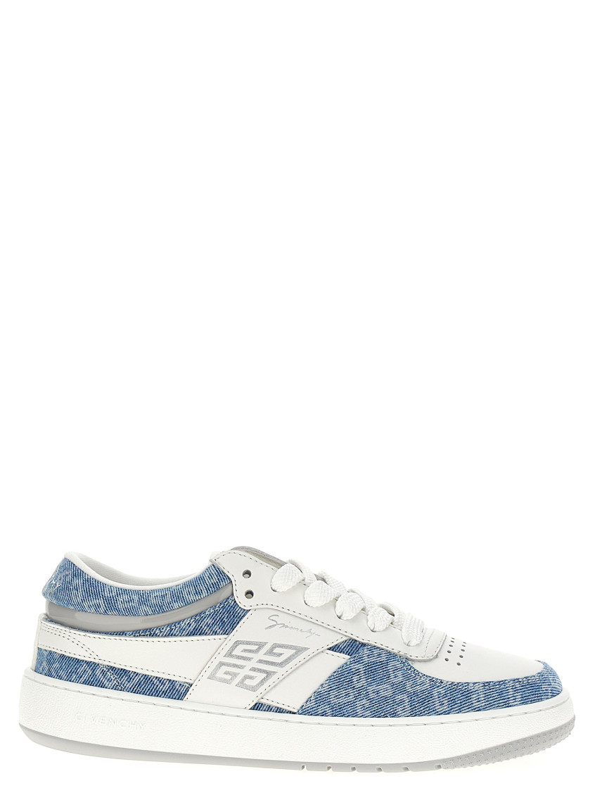 Givenchy Blue Lace Up Sneakers In Blue
