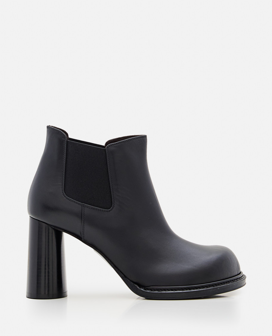 Bottega Veneta 80mm Cliff Chelsea Ankle Boots In Black
