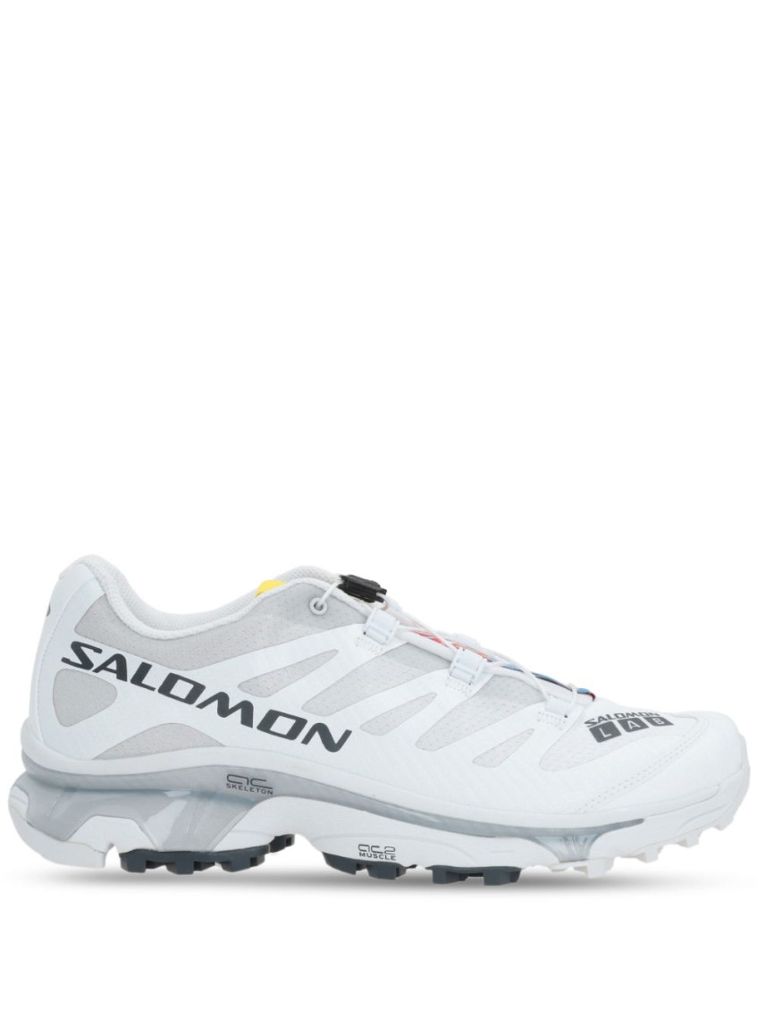 Salomon Mesh Upper Rubber Sole Sneakers In White