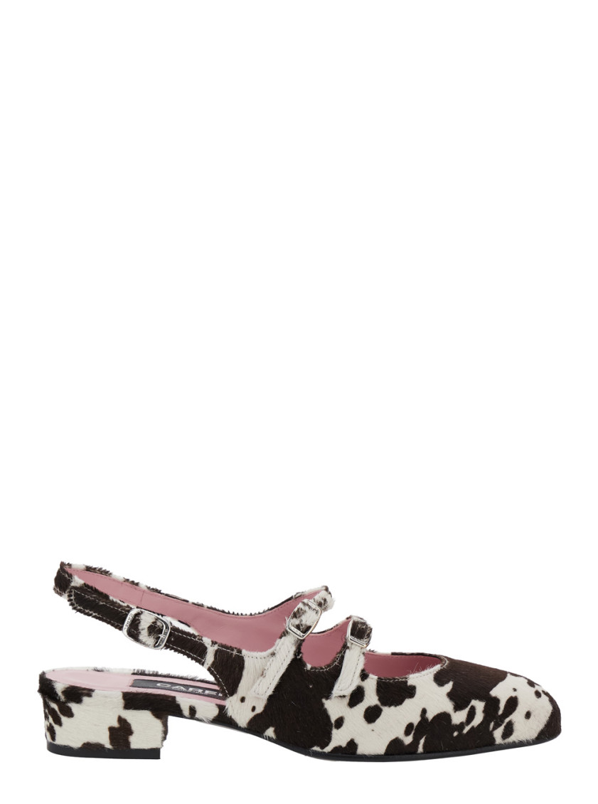 Carel Paris Brown Slingback Ballet Flats In Brown