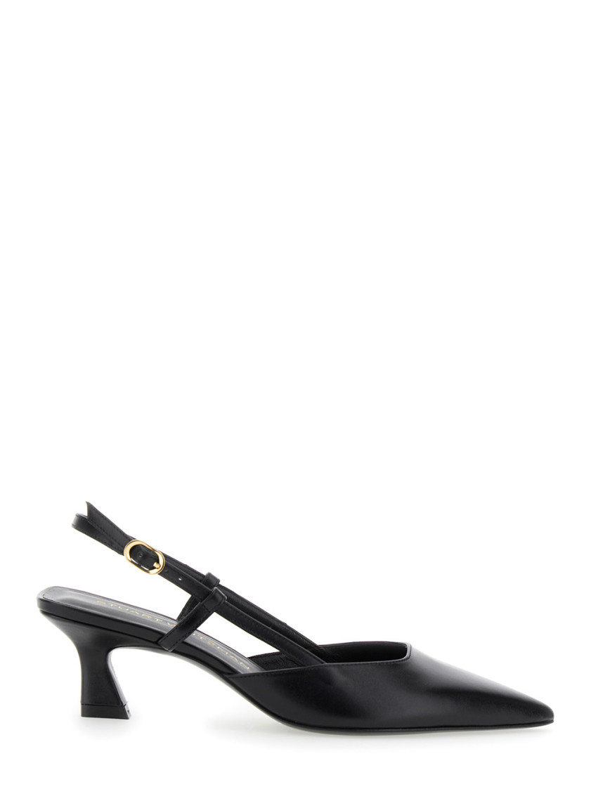 Stuart Weitzman Black Slingback Pumps In Black