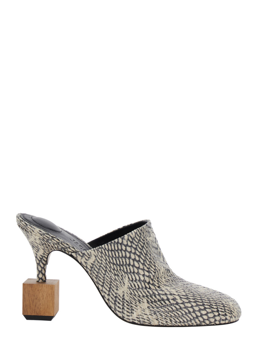 Jacquemus Kiss Block Heel Mules In Black