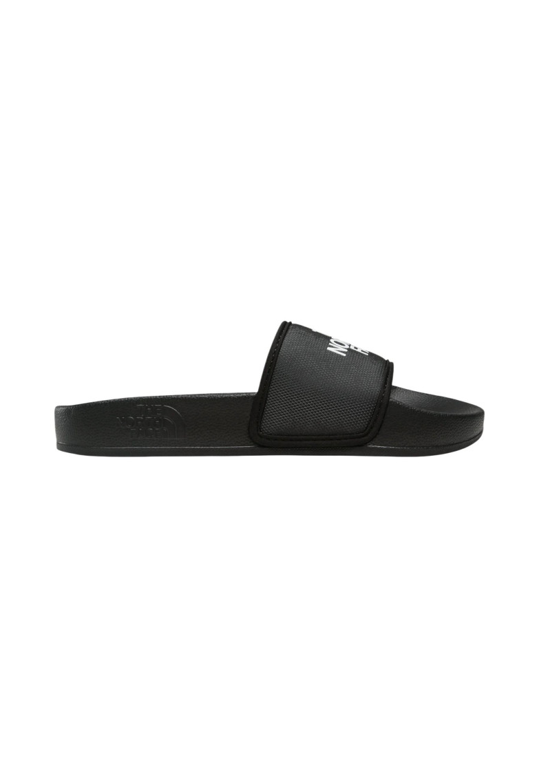 The North Face Black Logo Slides In Blue