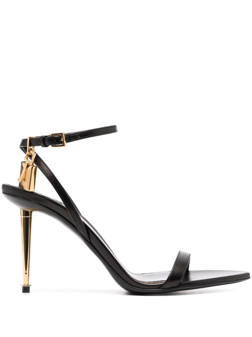 Shop Tom Ford Black Leather Heels