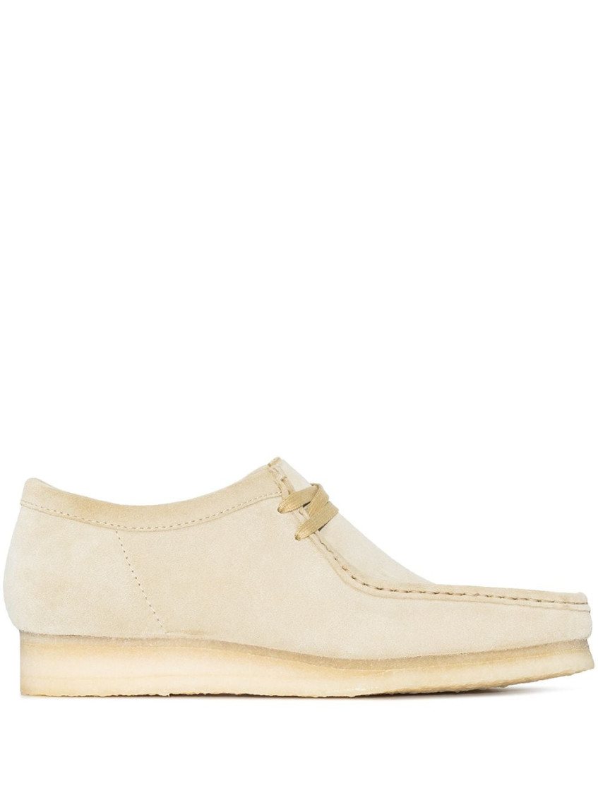 Clarks Beige Suede Dress Shoes In Beige