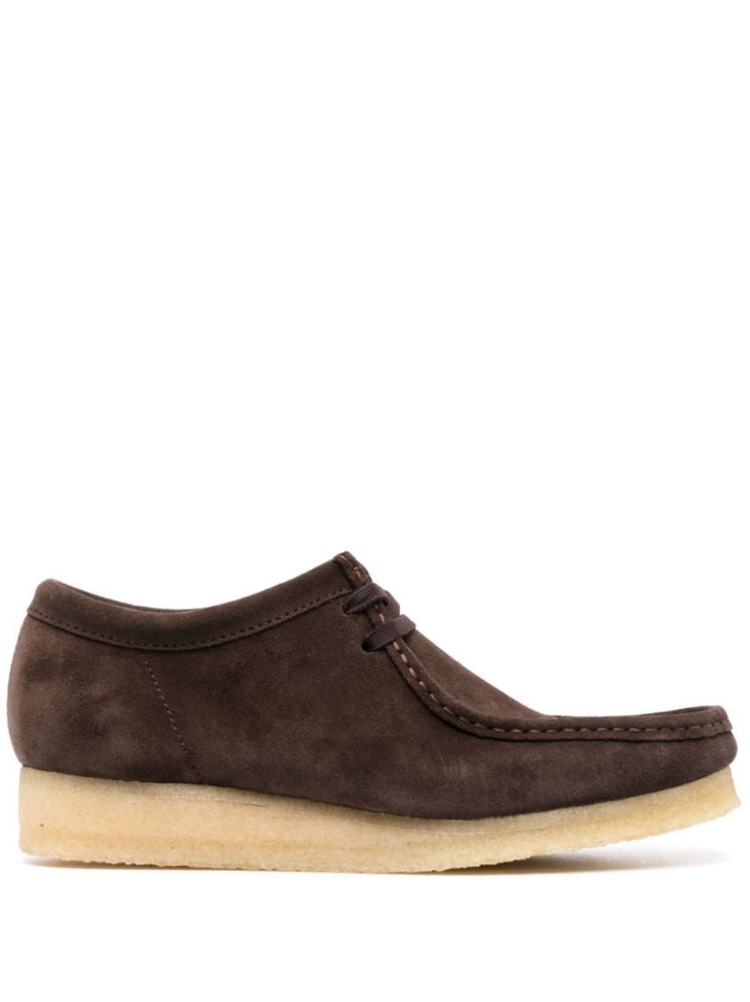 Clarks Logo Boots In Dark Brown