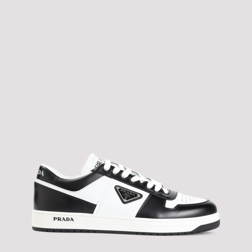 PRADA BLACKWHITE LOGO SNEAKERS 