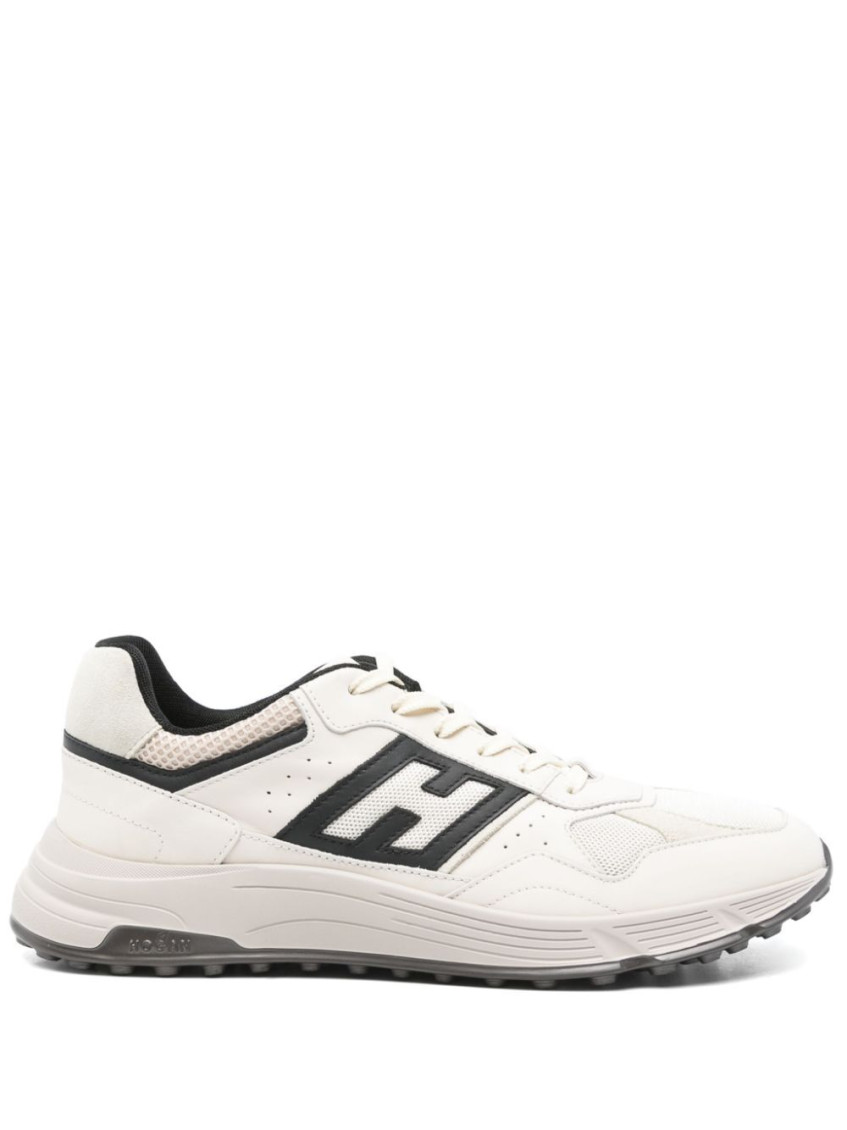 Hogan Hyperlight Sneaker In Smooth Leather In White