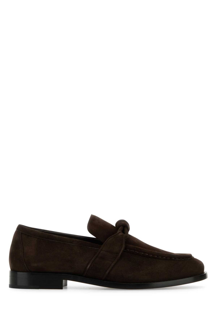 ローファー・オックスフォード Bottega Veneta Dark Brown Suede Astaire Loafers Bottega Veneta Dark Brown Suede Astaire Loafers for Men