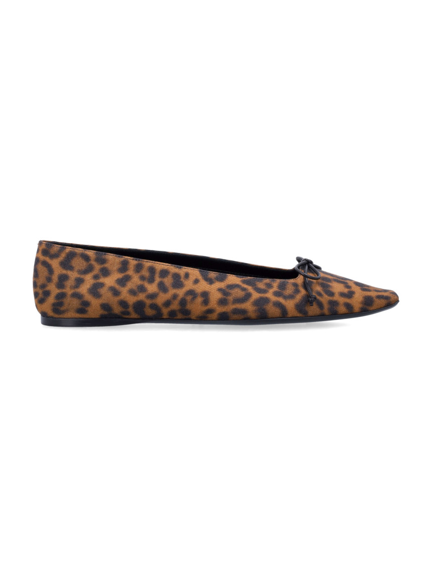 Saint Laurent Leopard Print Slip On Ballet Flats In Leopard Print
