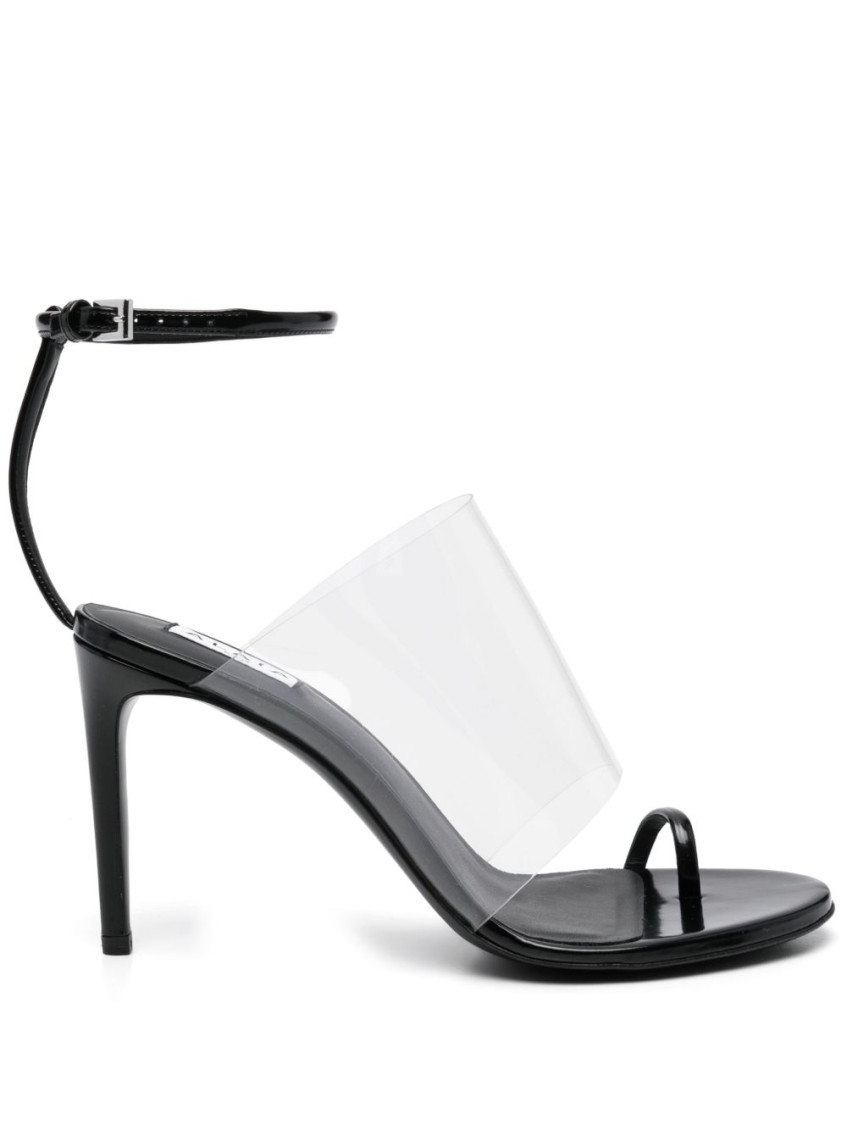 Shop Alaïa Black Asymmetrical Heels