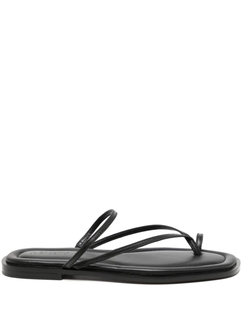 A.emery Black Slip On Sandals In Black
