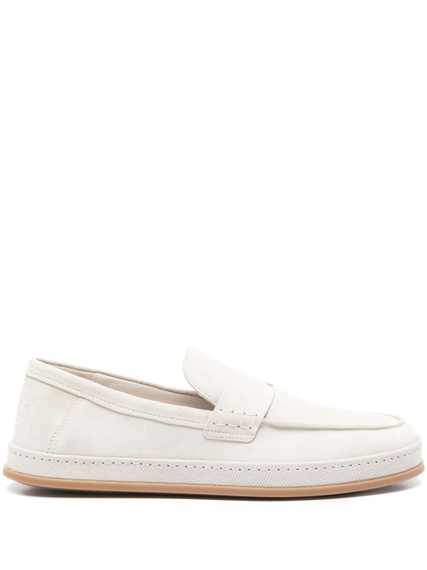 Hogan Moccasins In Beige Suede