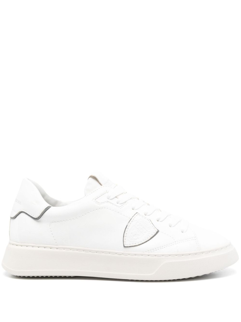 Shop Philippe Model White Lace Up Sneakers