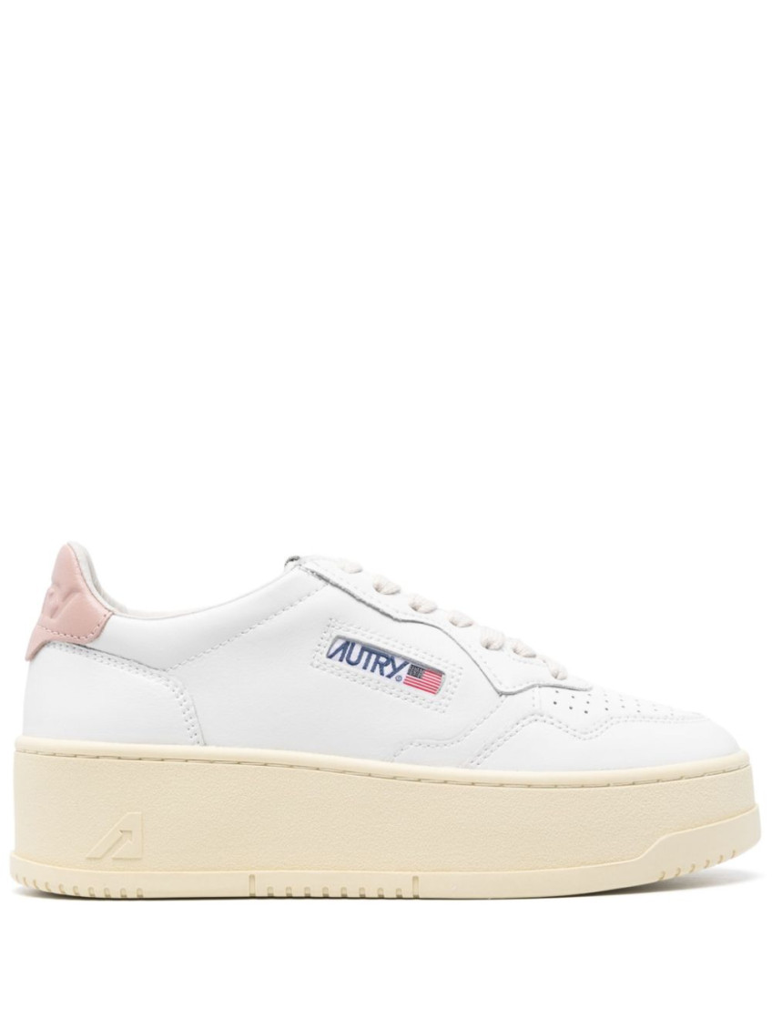 Shop Autry White Logo Sneakers