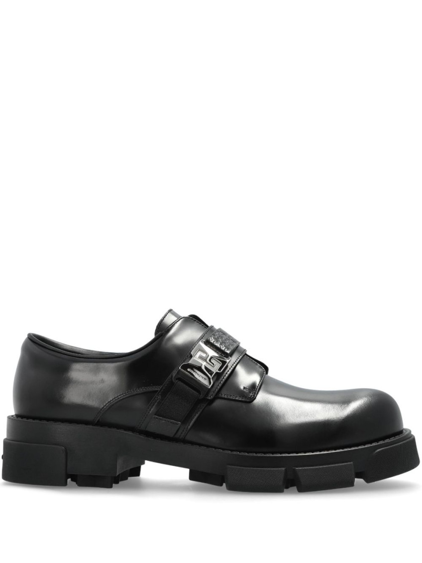 Givenchy Squared Derbies In Leather With 4g Buckle