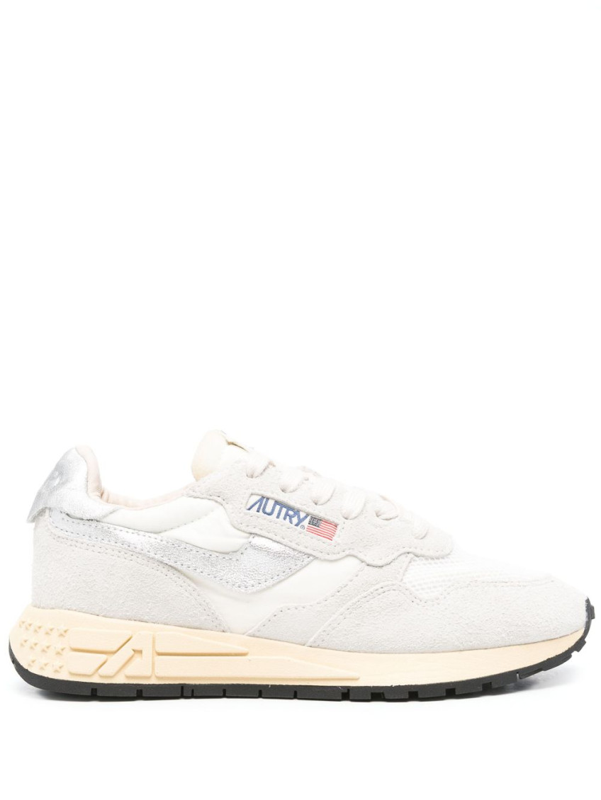 Shop Autry Silver Logo Sneakers