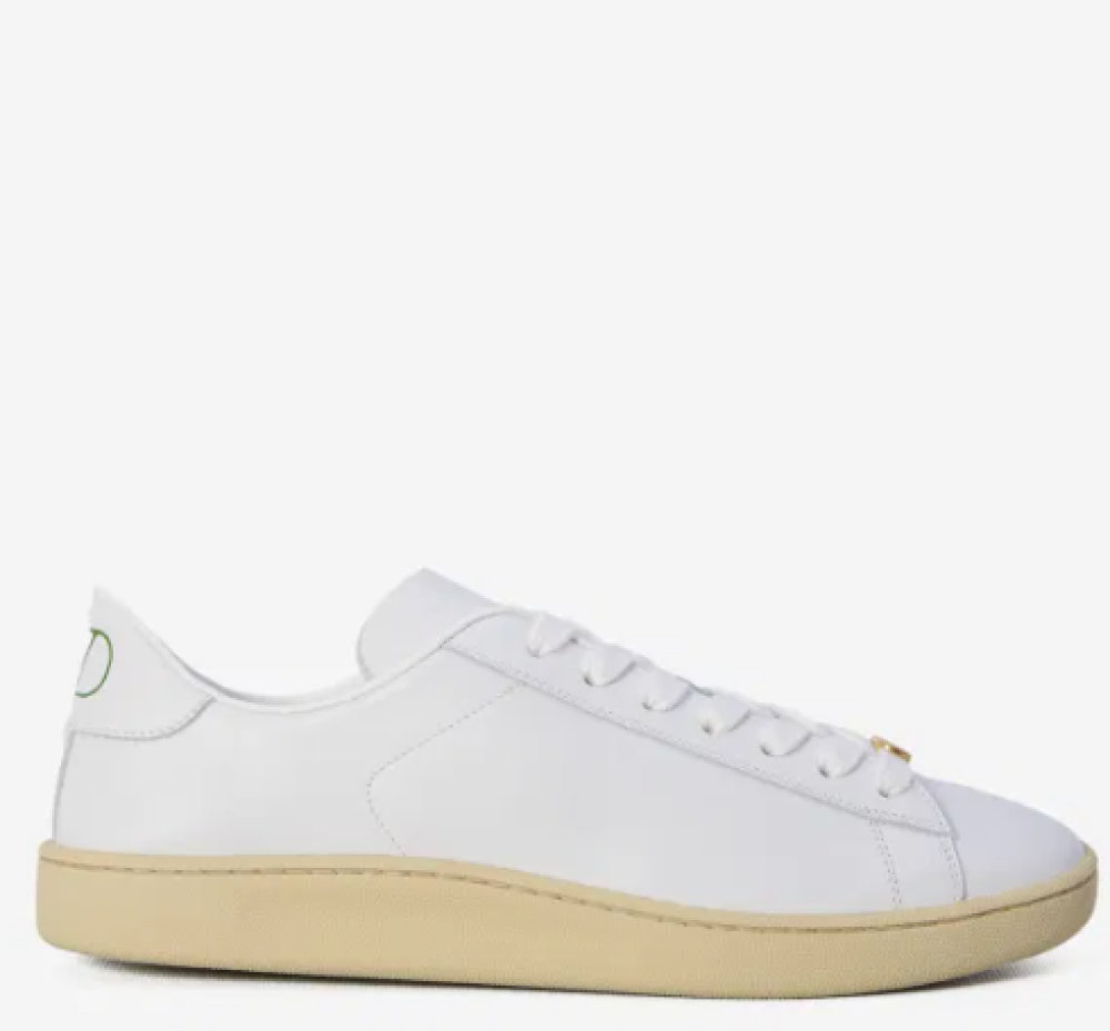 Valentino White Leather Vlogo Signature Sneakers