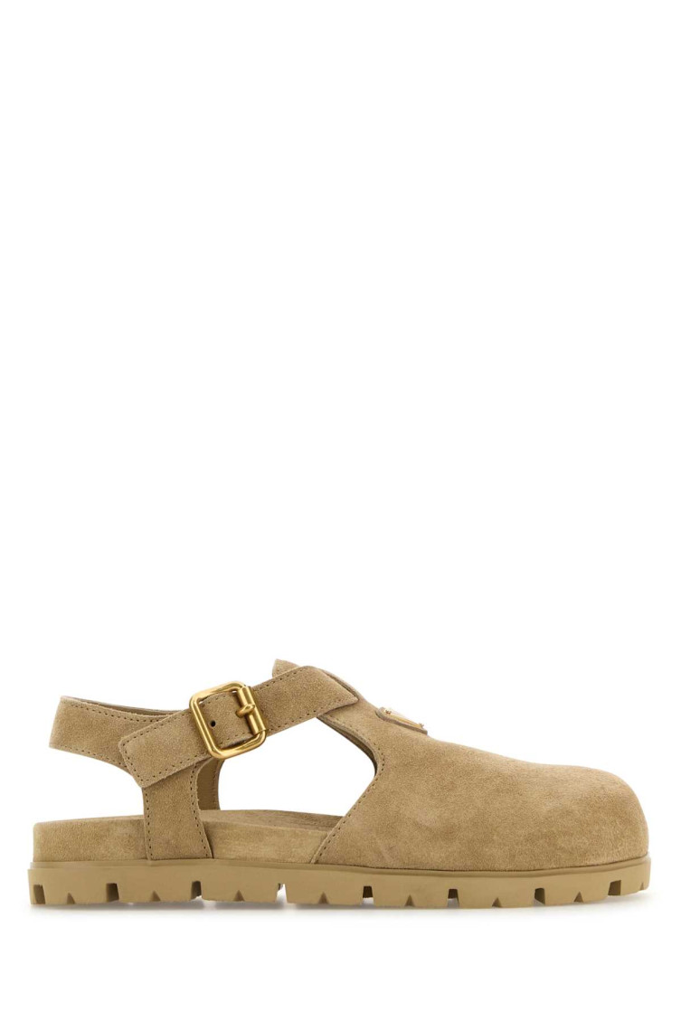 Prada Beige Suede Fussbett