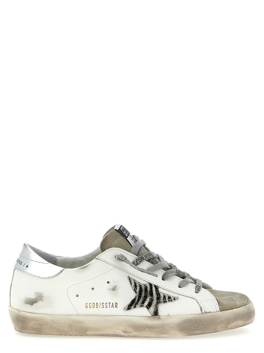 Golden Goose Deluxe Brand White Leather Super Star Classic Sneakers