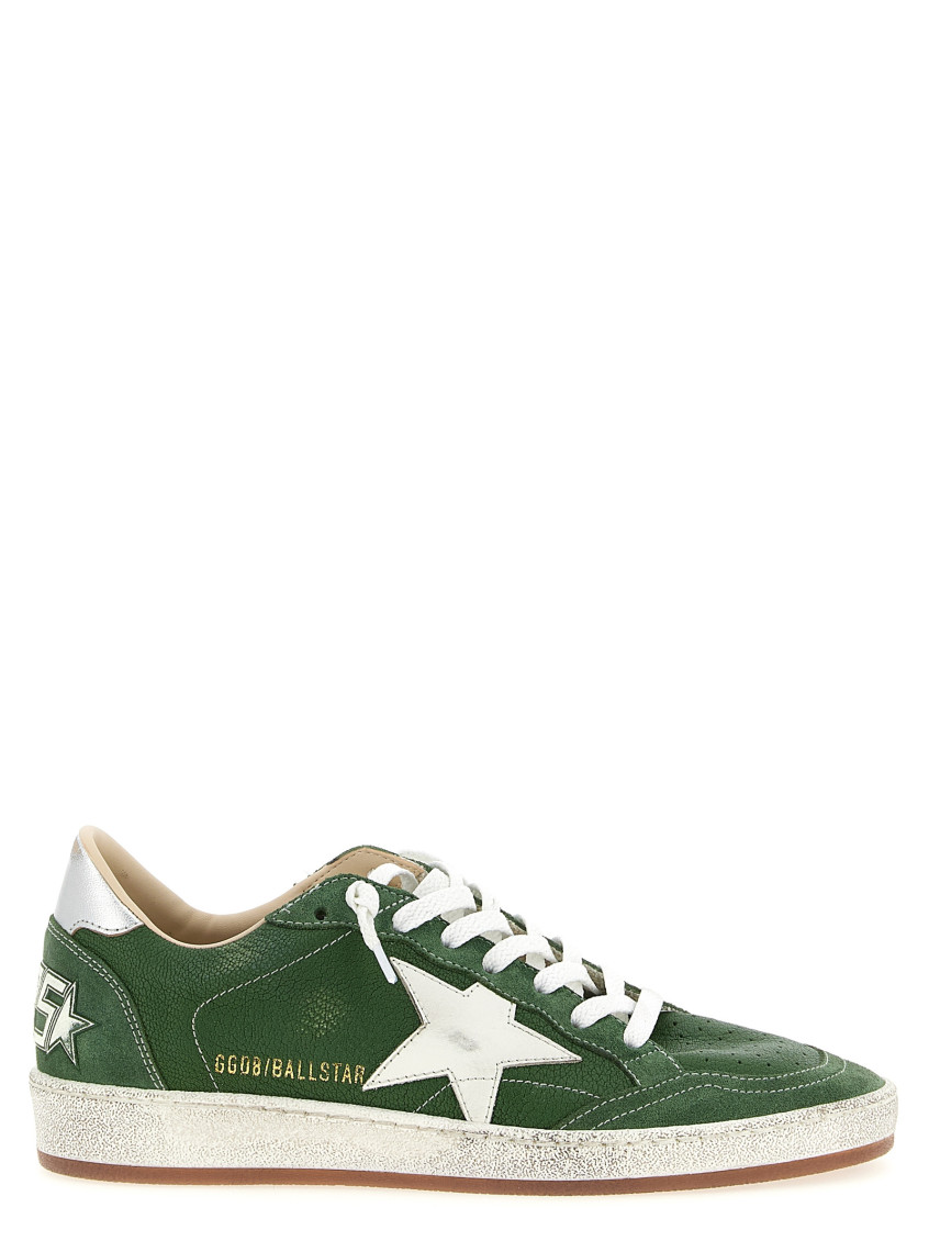 Golden Goose Ball Star Sneakers Green In Green