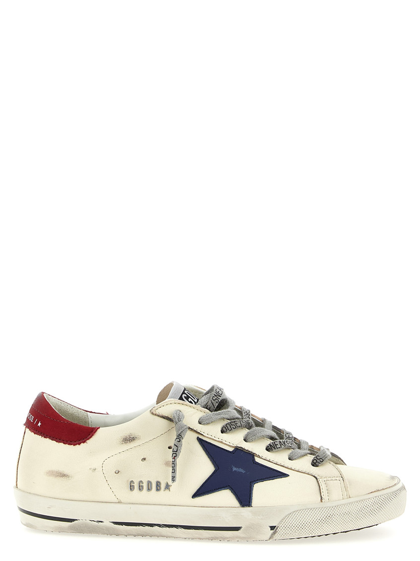 Golden Goose Superstar Multicolor Low Top Sneakers With Logo Patch On The Tongue And Contrasting Heel With Logo L In Neutral