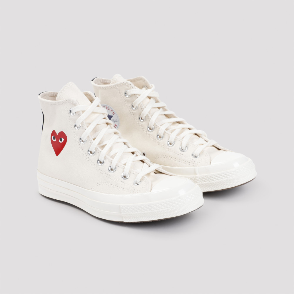 スニーカー COMME DES GARCONS Men Sneakers FJK1011 White Comme Des Garcons White White High Top Sneakers for Men