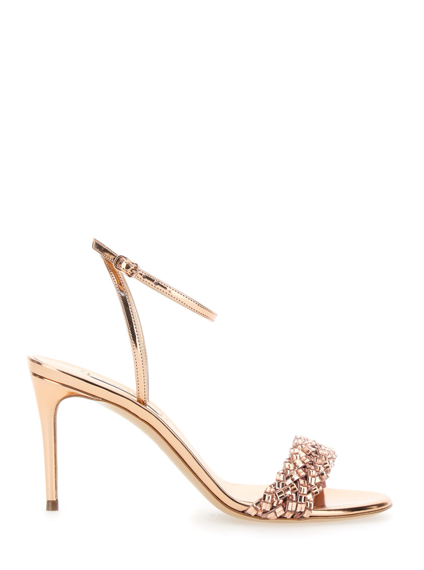 Casadei Pink Starlink Heels In Pink
