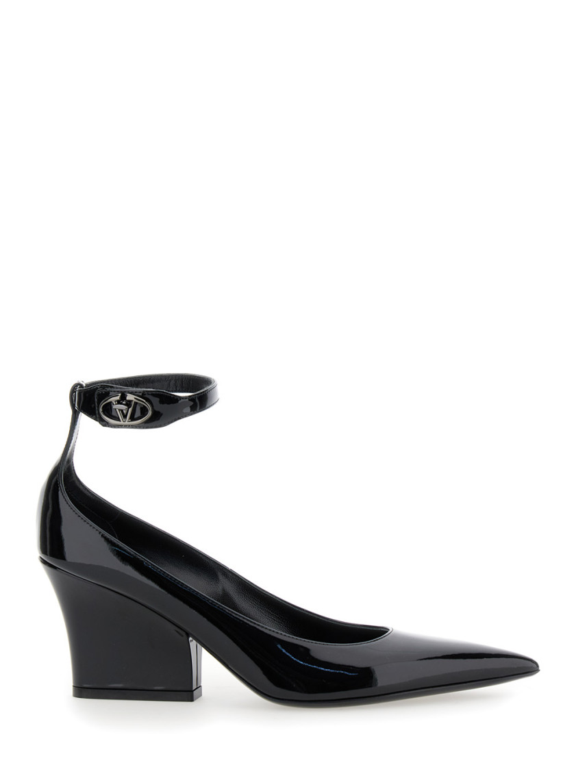 Valentino Garavani Black Pointed-toe Pumps
