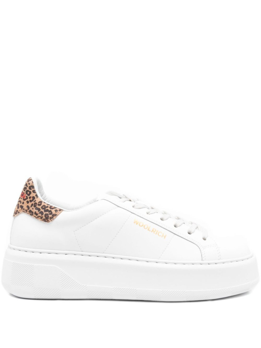 Woolrich Chunky Court Platform Sneakers In Multi