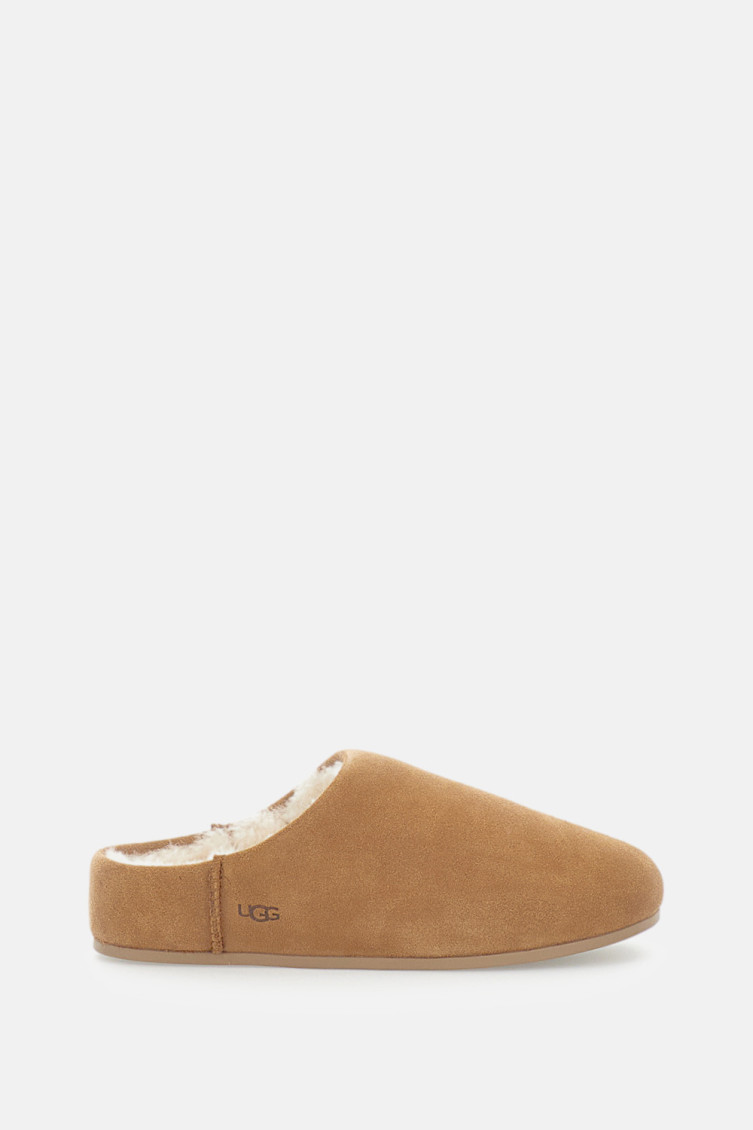 Ugg Brown Slip On Slides In Brown