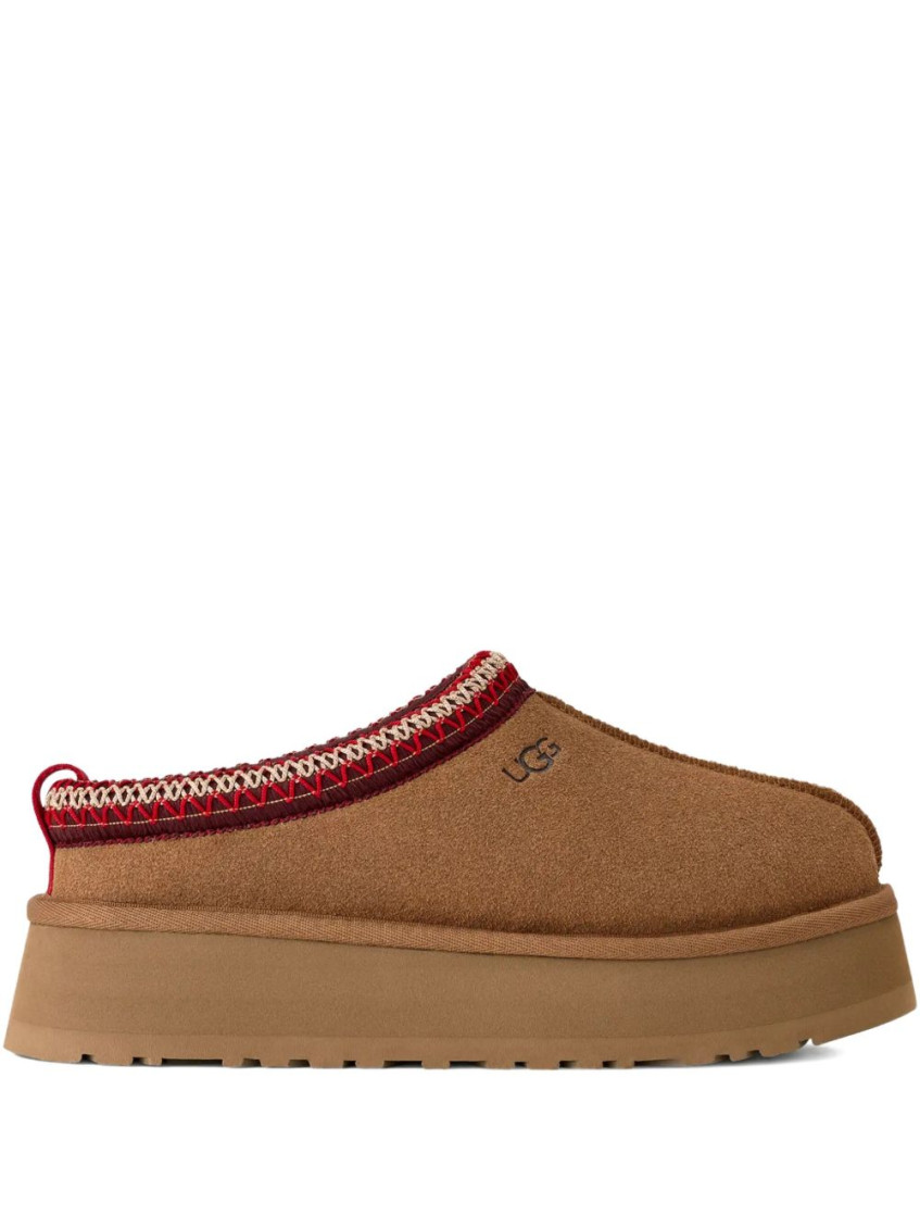 Ugg Biscuit Suede Tazz Ii Slippers In Brown