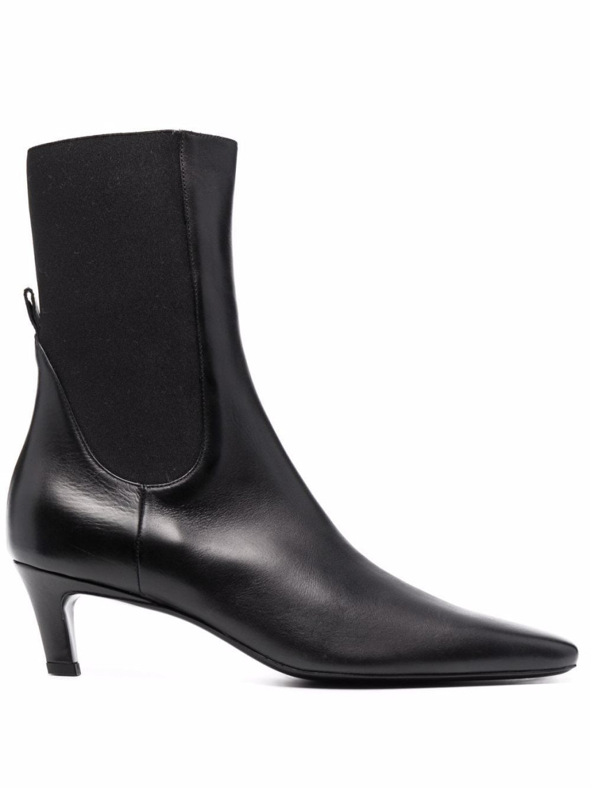 Totême Toteme Women The Mid Heel Boot Leather Boots In Black