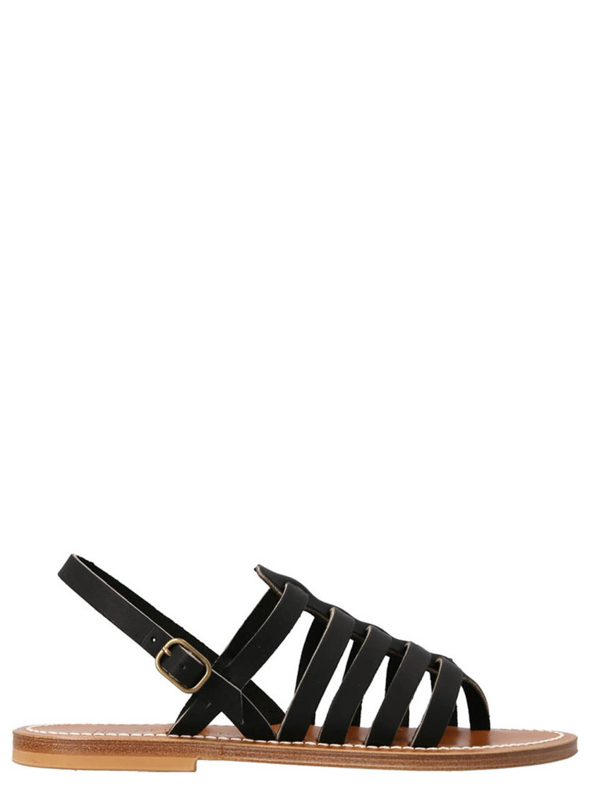 K.jacques Saint Tropez Homere Sandals Black In Black