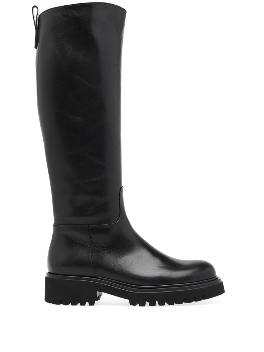 Guglielmo Rotta Piper Black High Boot In Black