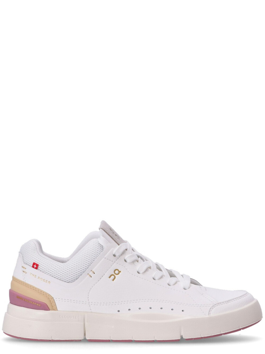 On Women White Lace Up Sneakers, 3.5 Luxury Sneakers For Women Darveys In Multi