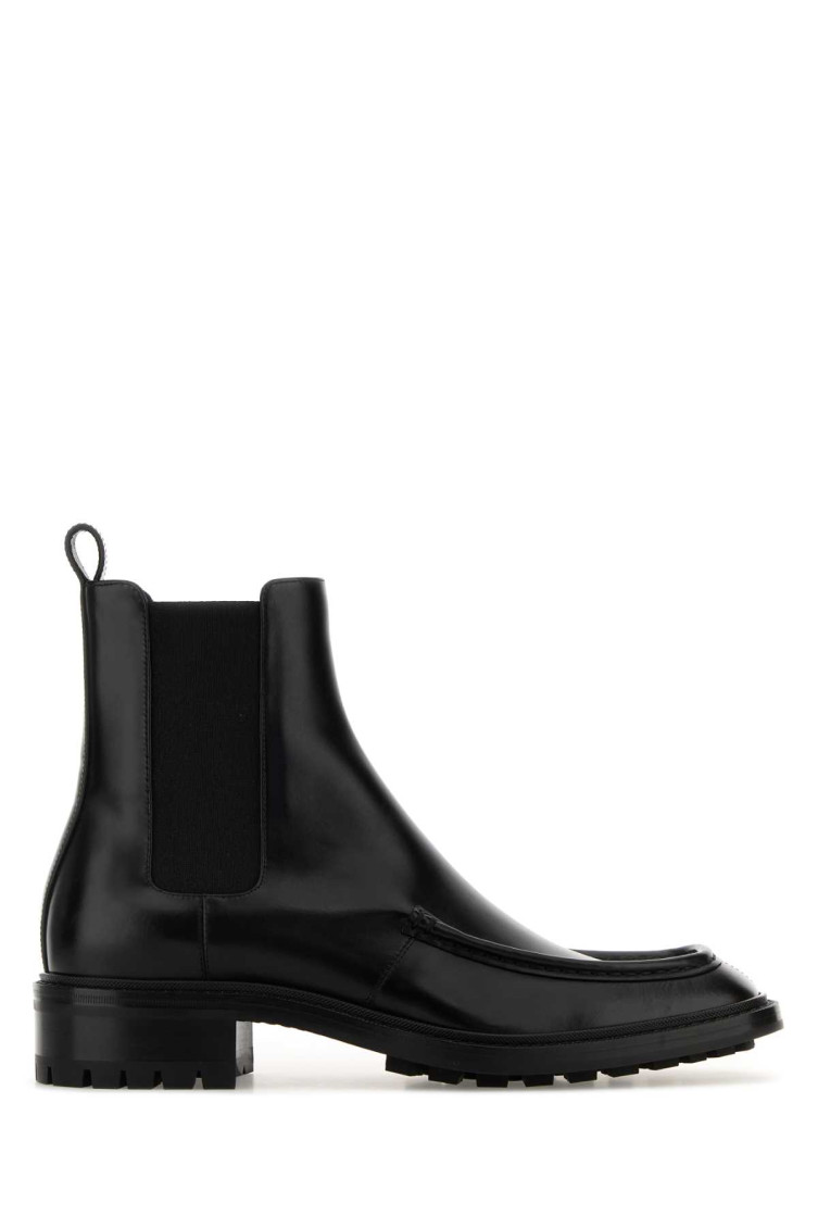 Saint Laurent Black Ankle Boots In Black