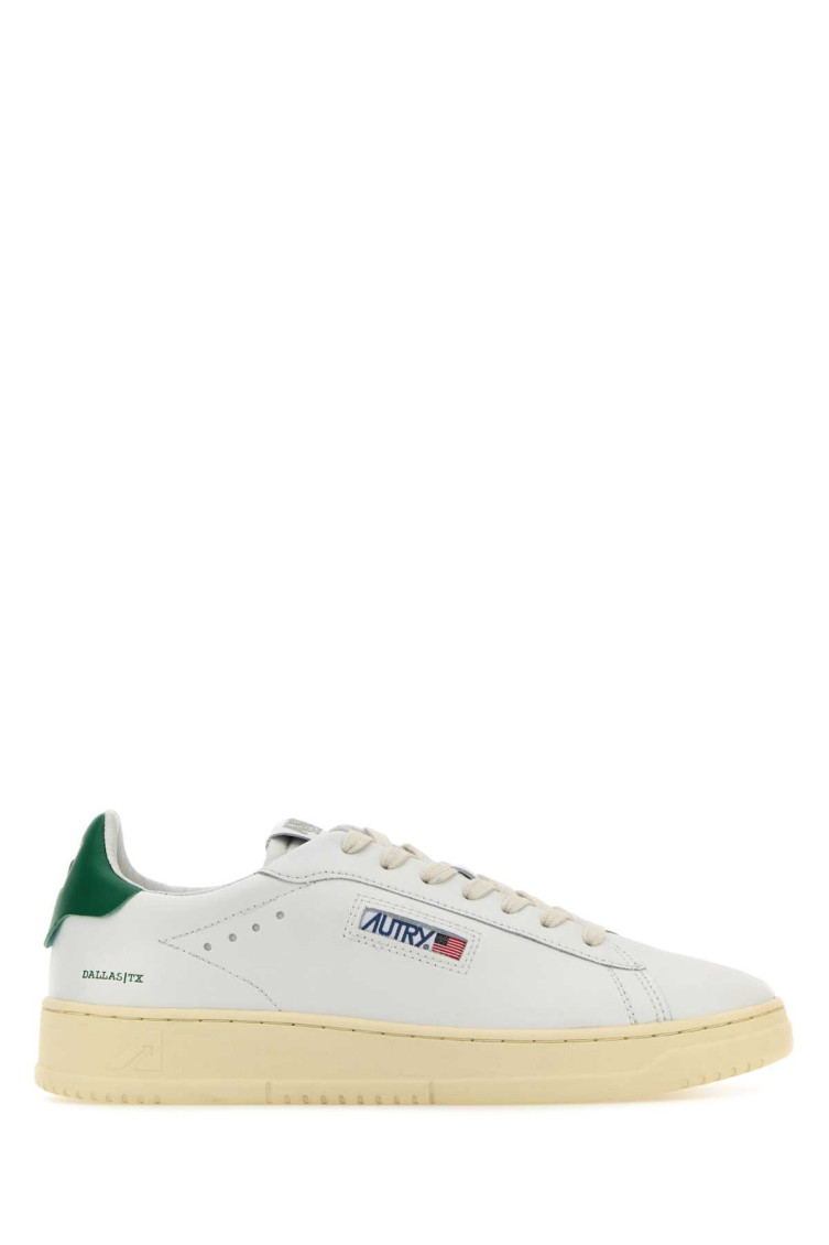Autry Dallas Leather Sneakers In White