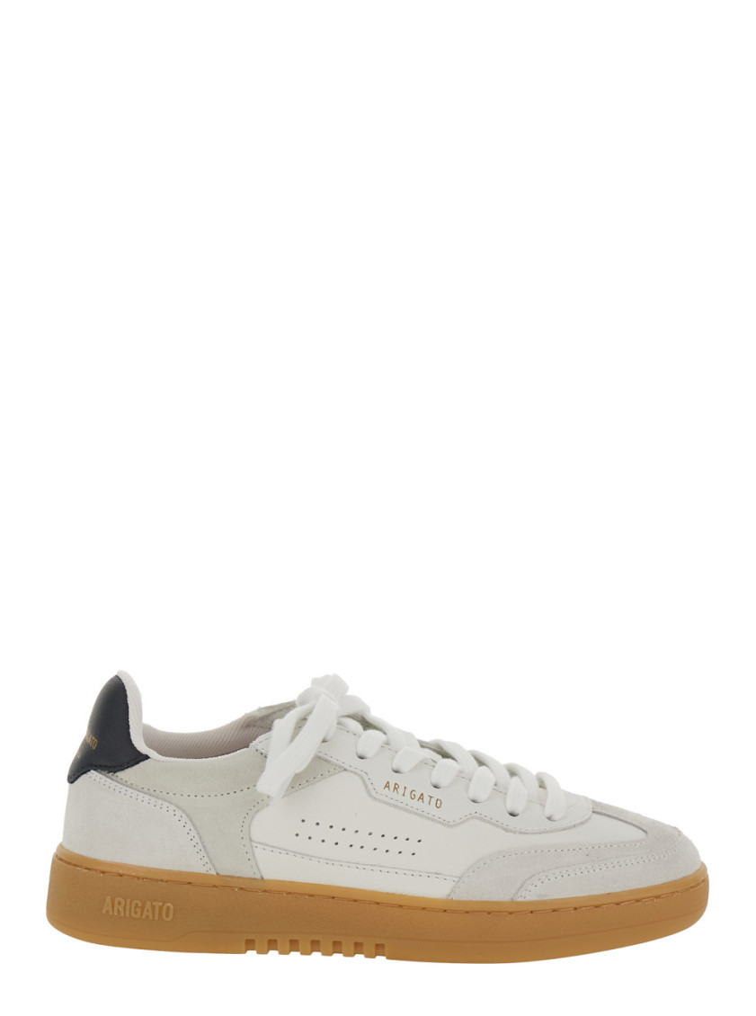 Axel Arigato 'dice T-toe' White Low Top Sneakers With Logo Patch On The Tongue And Logo Lettering On The Rear In White