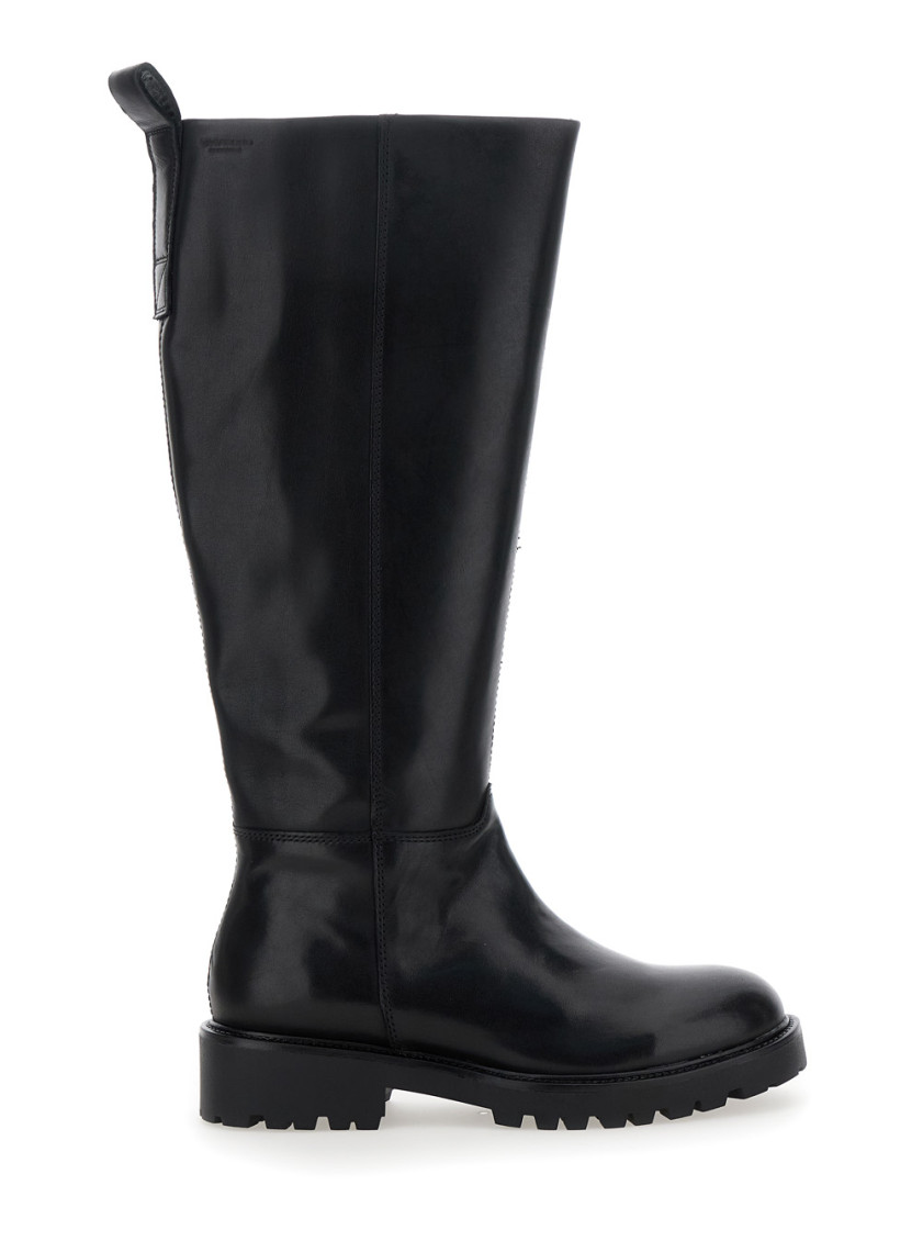 Vagabond 'kenova' Black Knee High Boots In Black