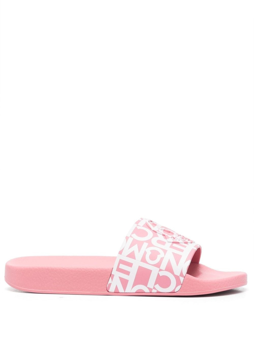 Moncler Jeanne Rubber Slides In Pink