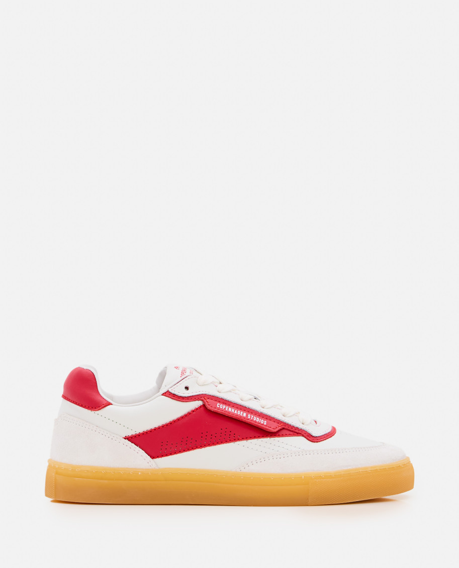 Copenhagen Studios White Sneakers With Italian Suede And Padded Insole