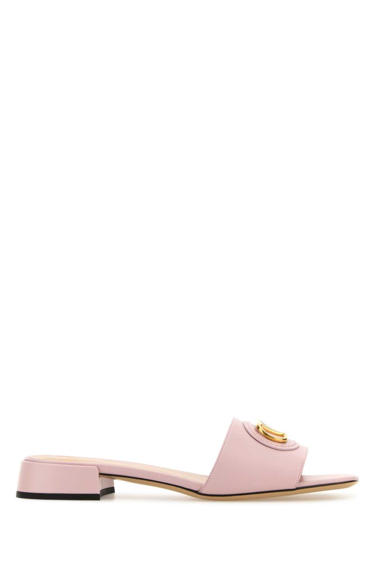 Valentino Vlogo Signature Leather Sandal