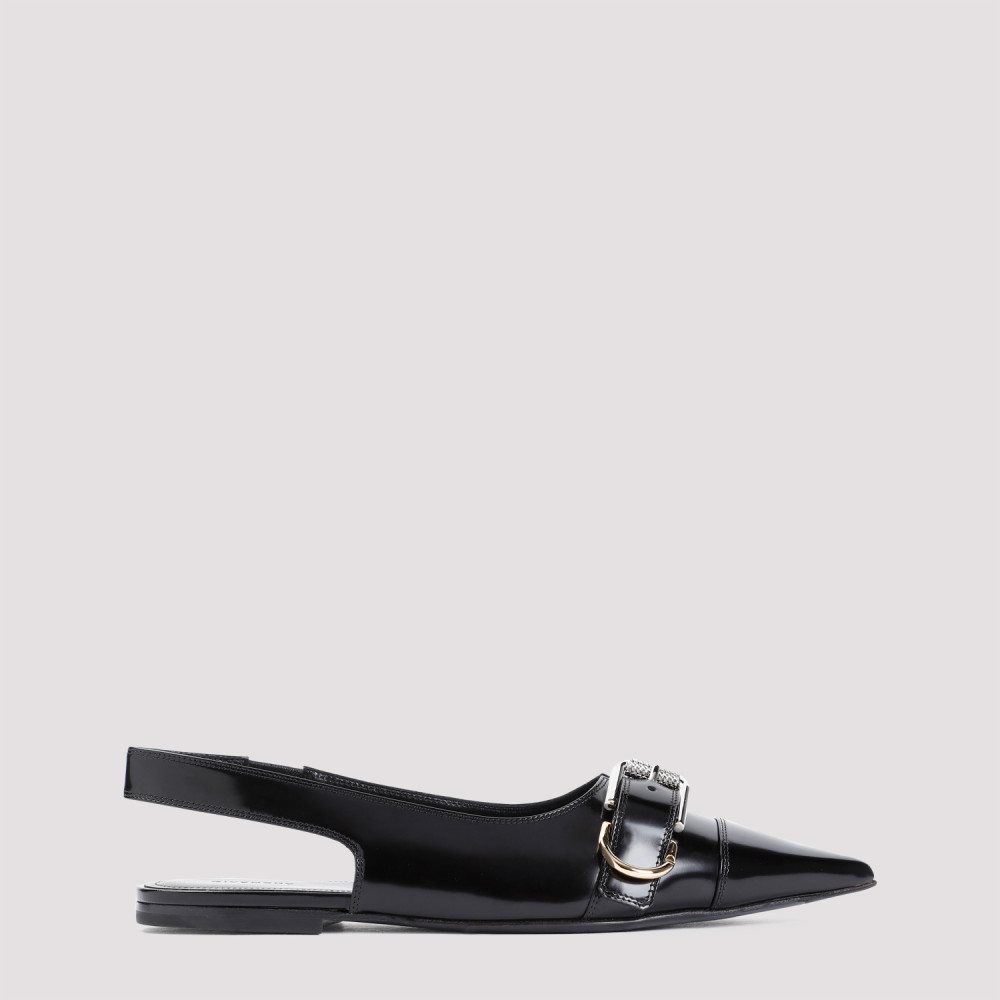 Shop Givenchy Black Leather Sandals