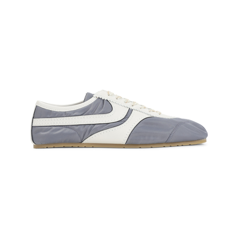 Dries Van Noten Low-profile Blue Sneakers With Contrasting Side Stripes In Blue