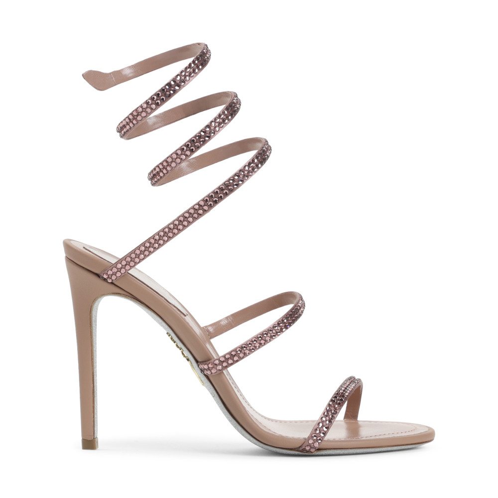 René Caovilla Rene Caovilla Cleo Crystal Embellished Sandals In Multi