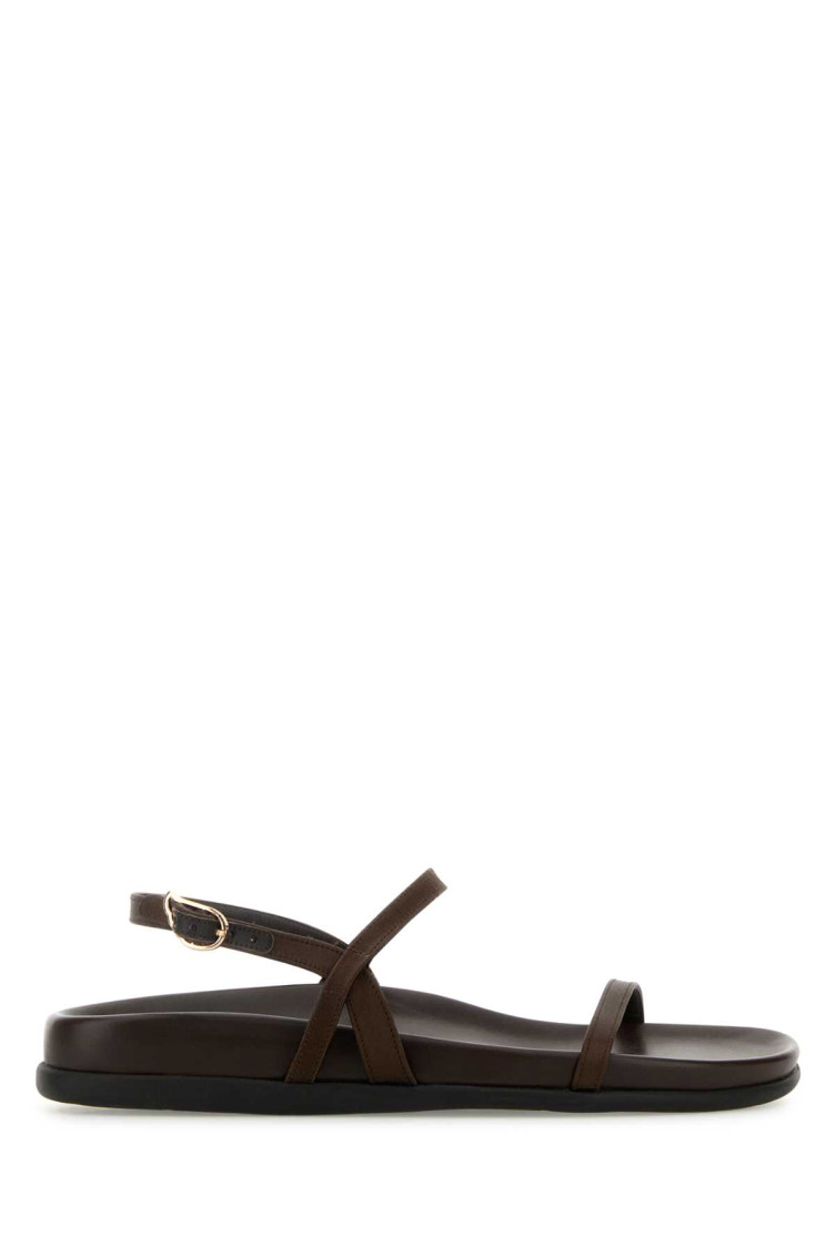 Ancient Greek Brown Open Toe Sandals In Brown