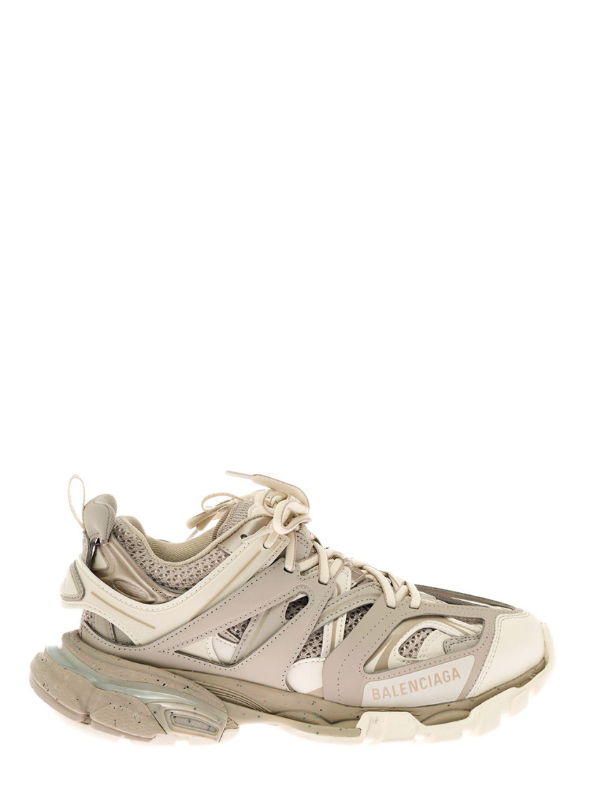 Balenciaga Women Track Recycled Mesh And Nylon Sneakers In Brown
